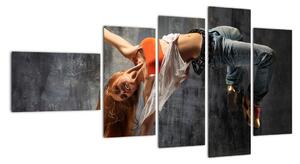 Street Dance tanečnice - obraz (Obraz 110x60cm)