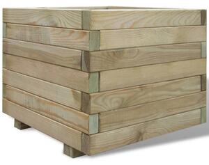 Vyvýšený záhon 50x50x40 cm, drevo, štvorcový