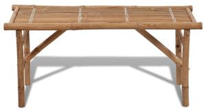 Skladacia záhradná lavička 118 cm, bambus