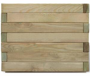Vyvýšený záhon 50x50x40 cm, drevo, štvorcový