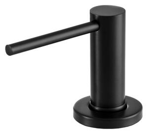 Gamma Lux Slim, kuchynský dávkovač saponátu 400ml, čierna matná, GMA-LUX-SLIM-BK