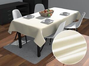 Biante Saténový obdĺžnikový obrus polyesterový Satén LUX-017 Smotanový 50x100 cm