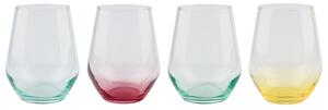 ERNESTO® Súprava farebných pohárov, 4-dielna (okrúhle poháre) (100324578)