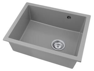 Gamma Decor 5040, 1-komorový granitový drez 560x460x180 mm, šedá, GMA-ZLE000084