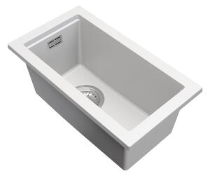 Gamma Decor 2850, 1-komorový granitový drez 280x500x207 mm, biela, GMA-ZLE000160