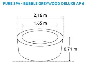 Nafukovacia vírivka Marimex Pure Spa - Bubble Greywood Deluxe AP 6