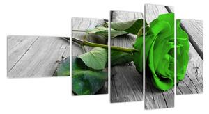 Abstraktný obraz ruže (Obraz 110x60cm)