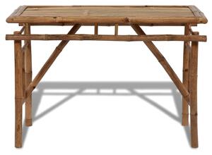 Skladací záhradný stôl 120x50x77 cm, bambus