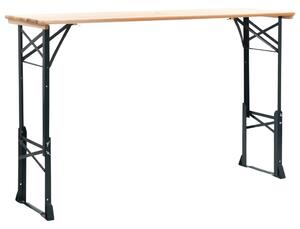 Skladací pivný stôl 169x50x75/105 cm, borovicové drevo