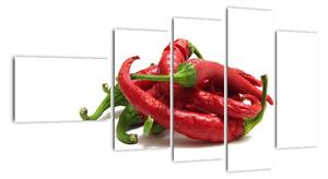 Chilli papričky, obrazy (Obraz 110x60cm)