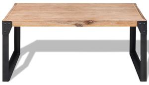 Konferenčný stolík z masívneho akáciového dreva, 100x60x45 cm