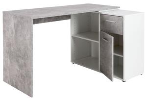 LIVARNO home Písací stôl so skrinkou, vzhľad betónu (850000190)