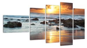 Západ slnka pri mori, obraz (Obraz 110x60cm)