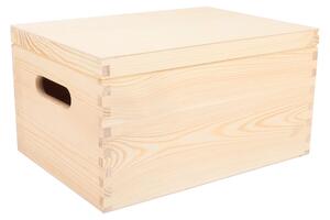 ČistéDrevo Drevený box s vekom 35 x 25 x 18 cm