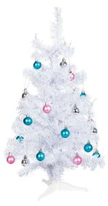 Livarno Home Umelý vianočný stromček, zdobený, 60 cm (biela) (100339055)