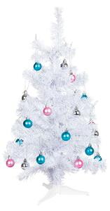 LIVARNO home Umelý vianočný stromček, zdobený, 60 cm (biela) (100339055)