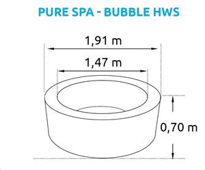 Nafukovacia vírivka Marimex Pure Spa Bubble HWS