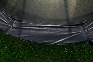 Trampolína G21 SpaceJump, 305 cm, čierna, s ochrannou sieťou + schodíky zadarmo