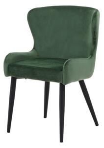 Zamatová stolička LONI zelená