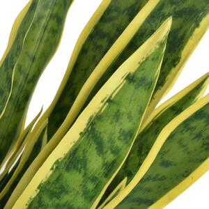 Umelá rastlina, sansevieria s kvetináčom 90 cm, zelená