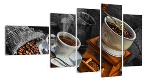 Zátišie s kávou - obraz (Obraz 110x60cm)