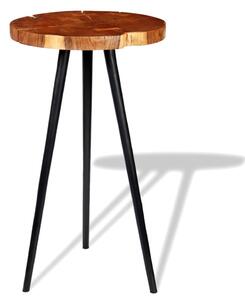 Barový stôl v tvare kmeňa, akáciové drevo, (55-60)x110 cm