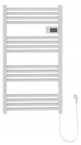 Erga Pago, elektrické vykurovacie teleso 540x960 mm s digitálnym termostatom, 500W, biela matná, ERG-LAV-GRZE-E-ALU-960540-WH