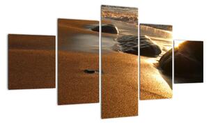 Obraz piesočné pláže (Obraz 125x70cm)