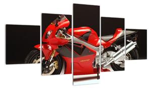Obraz červené motorky (Obraz 125x70cm)