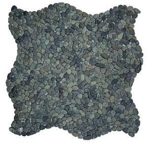 Kamenná mozaika Mosavit Mini pebbles negro 30x30 cm mat PEBBLENE