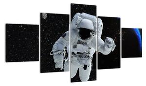 Obraz astronauta vo vesmíre (Obraz 125x70cm)