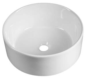 Aqualine Aqualine, Keramické umývadlo na dosku, priemer 40cm, biela, 40150