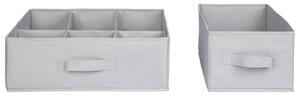 LIVARNO LIVING® Úložný box/Zásuvkový organizér (zásuvkový organizér, sivý, 2 kusy) (100343526)