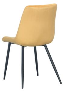 Čalúnená stolička DERUCA žltá