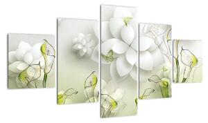 Moderný obraz - kvety (Obraz 125x70cm)