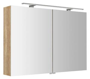 Sapho Sapho, RIWA galérka s LED osvetlením, 101x70x17cm, dub Alabama, RIW100-0022