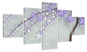 Kvitnúce strom - abstrakcie (Obraz 125x70cm)