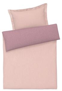 LIVARNO home Džersejová posteľná bielizeň, 140 x 200 cm, 70 x 90 cm (ružovofialová) (100336653)