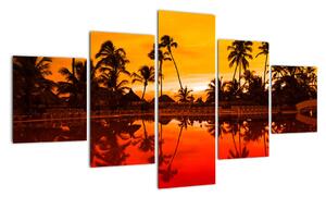 Obraz - tropická krajina (Obraz 125x70cm)