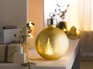 LIVARNO home Vianočná dekoratívna LED guľa (zlatá) (100336976)