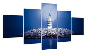 Maják na mori - obraz (Obraz 125x70cm)