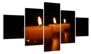 Obraz sviečok (Obraz 125x70cm)