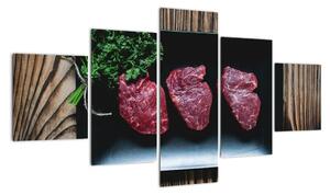 Obraz - steaky (Obraz 125x70cm)