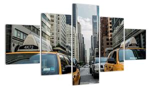 Obraz New-York - žlté taxi (Obraz 125x70cm)