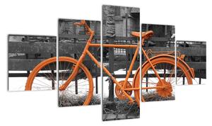 Obraz oranžového kolesá (Obraz 125x70cm)