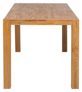 Jedálenský stôl z masívneho dubového dreva svetlohnedý 150 x 85 cm moderný škandinávsky štýl