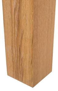 Jedálenský stôl z masívneho dubového dreva svetlohnedý 150 x 85 cm moderný škandinávsky štýl