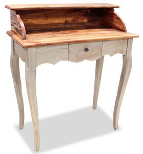 Písací stôl z masívneho recyklovaného dreva, 80x40x92 cm