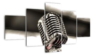 Obraz mikrofónu (Obraz 125x70cm)