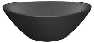 Laveo Vela, granitové umývadlo na dosku 340x200x130 mm, čierna, LAV-VGV1710T